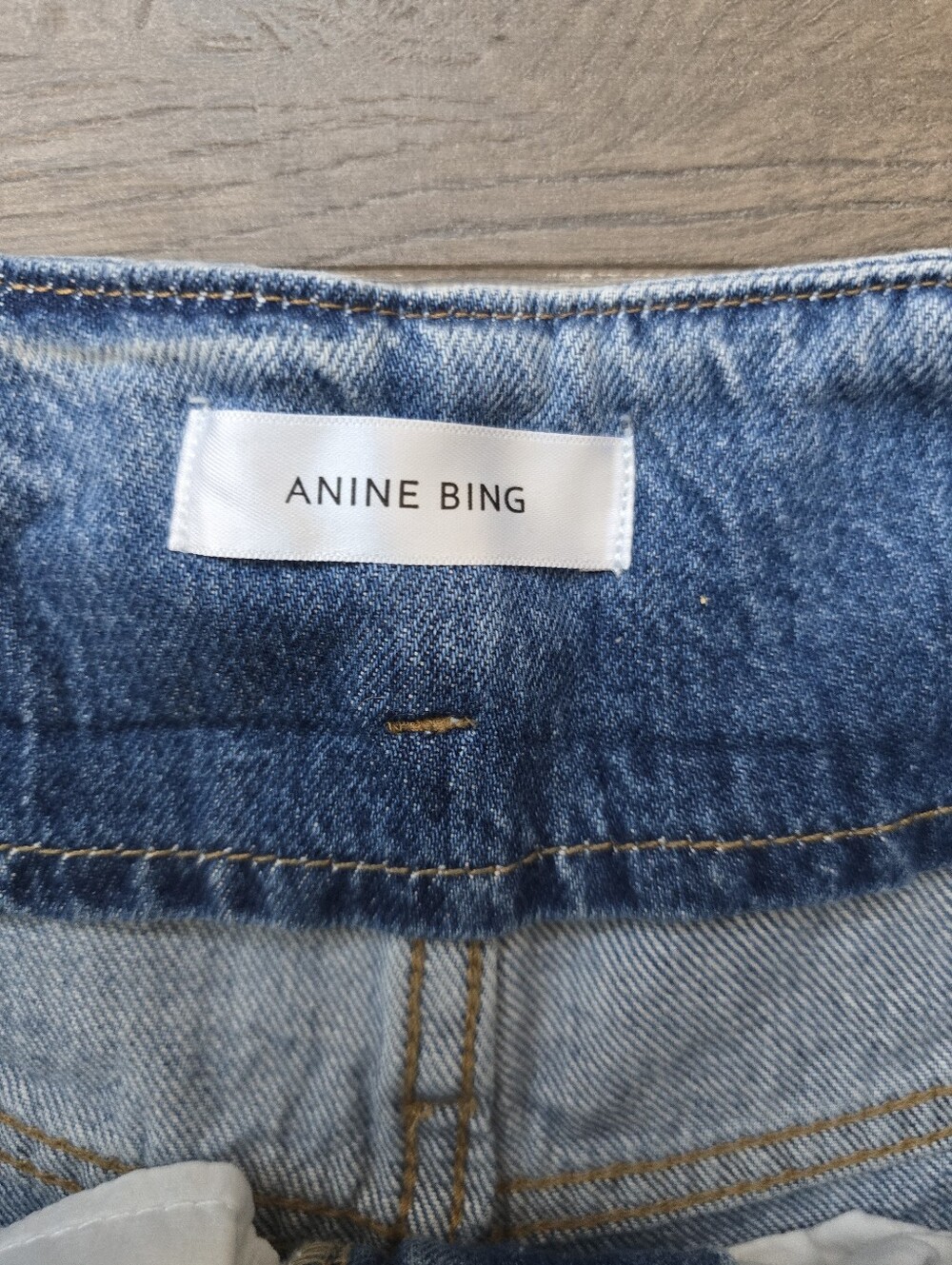 Anine Bing Everly Paper Bag Trousers In Pond  High Righ Ankle Size 26 Preppy - Picture 9 of 15